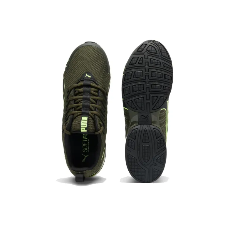 PUMA Voltaic Evo Anti Slip Wear Resistant Low Top Running Shoes Men's Green-3