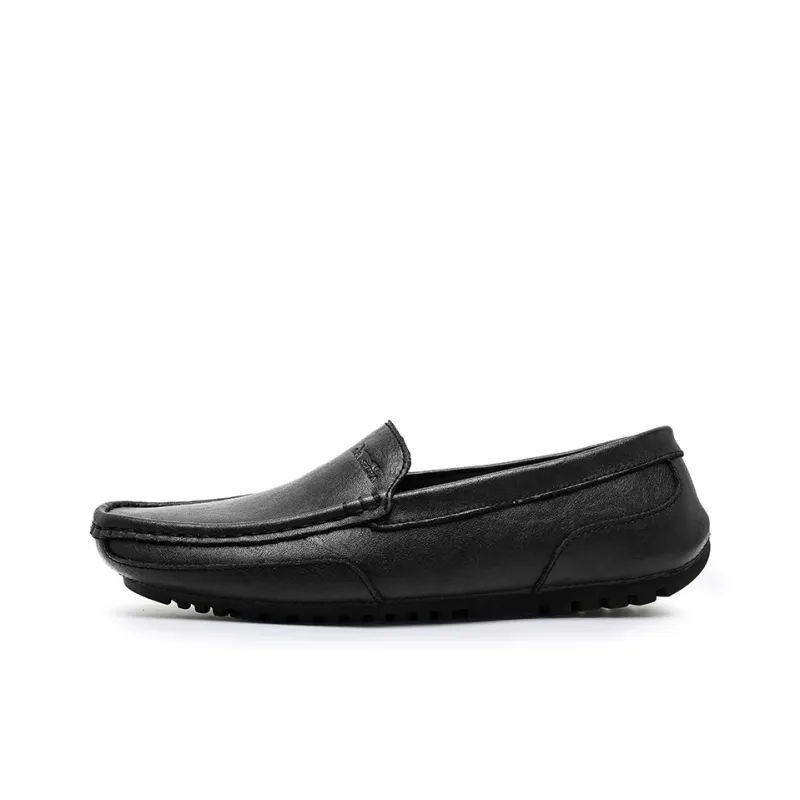 G.N.SHIJIA Gommino Loafers Men Black/Gray-0