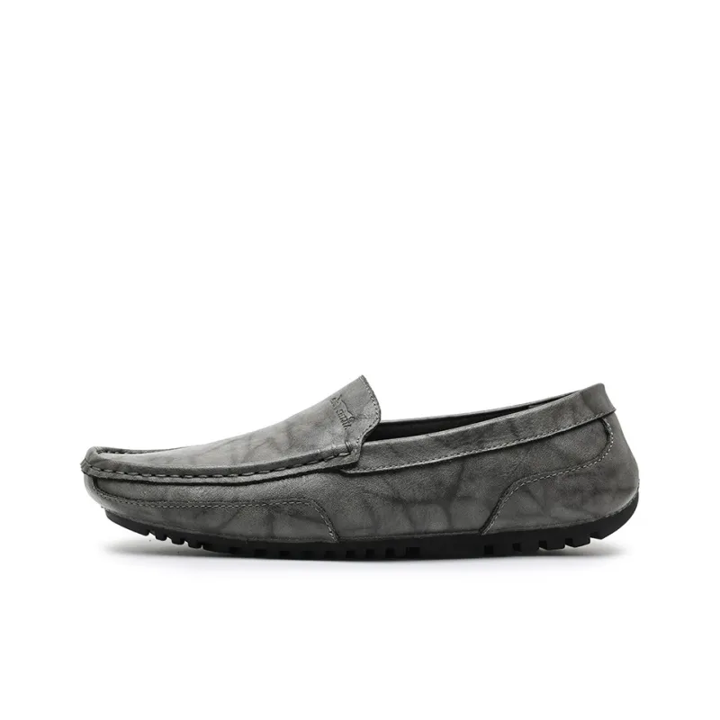 G.N.SHIJIA Gommino Loafers Men Black/Gray-8