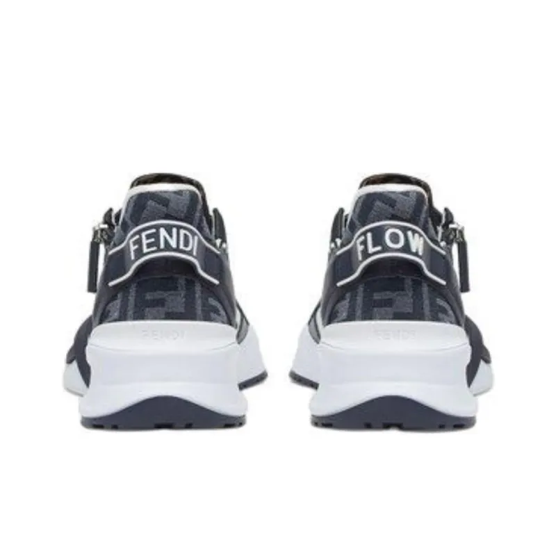 FENDI Flow Ff Jacquard Sneakers-4