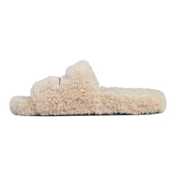 Balenciaga Furry Home Slippers Beige
