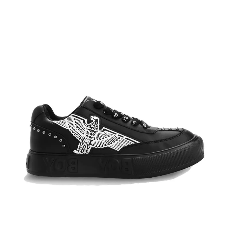 Boy London Low Top Skateboard Shoes Unisex Black-1