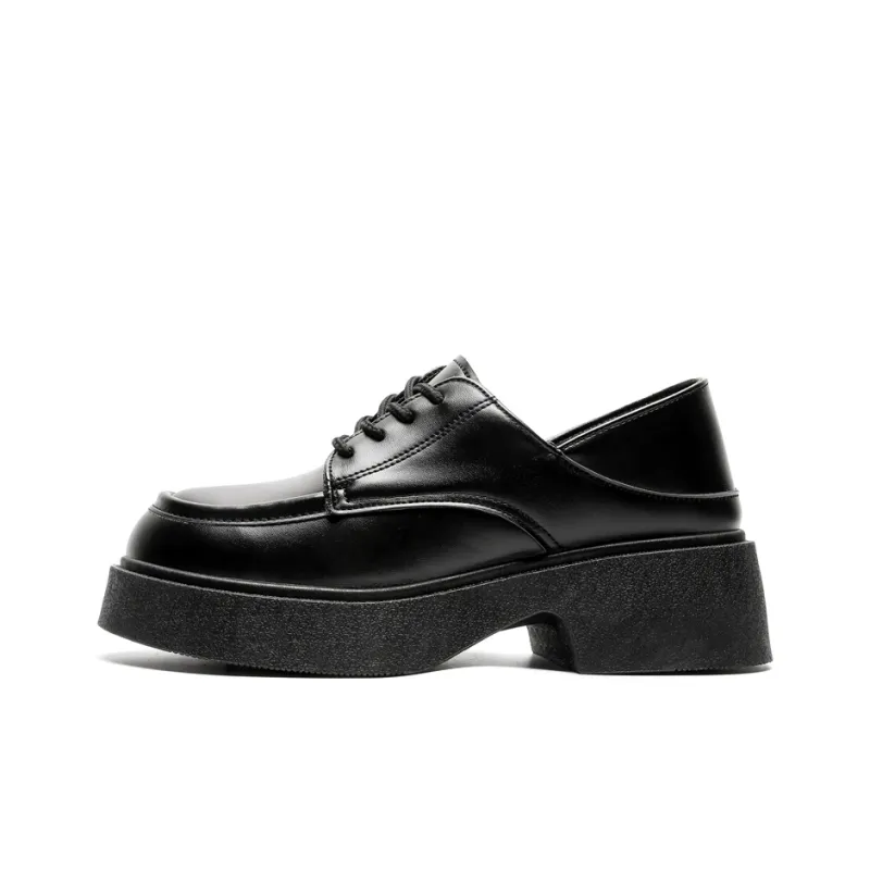 JKEM Dress Shoes Unisex Low Top Black-0