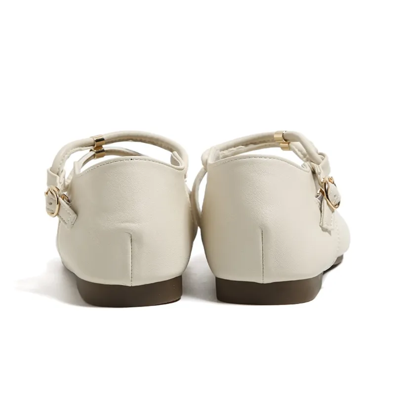 HUANQIU Flat Mary Jane Shoes Women's-6