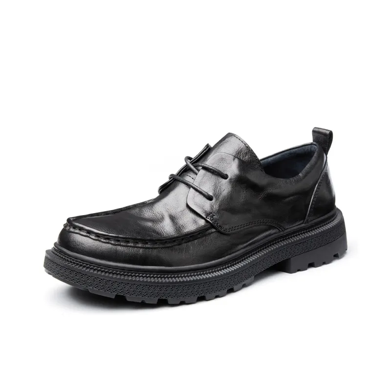 LEYGMENLG Men's Casual Shoes Men Low Top Black-0