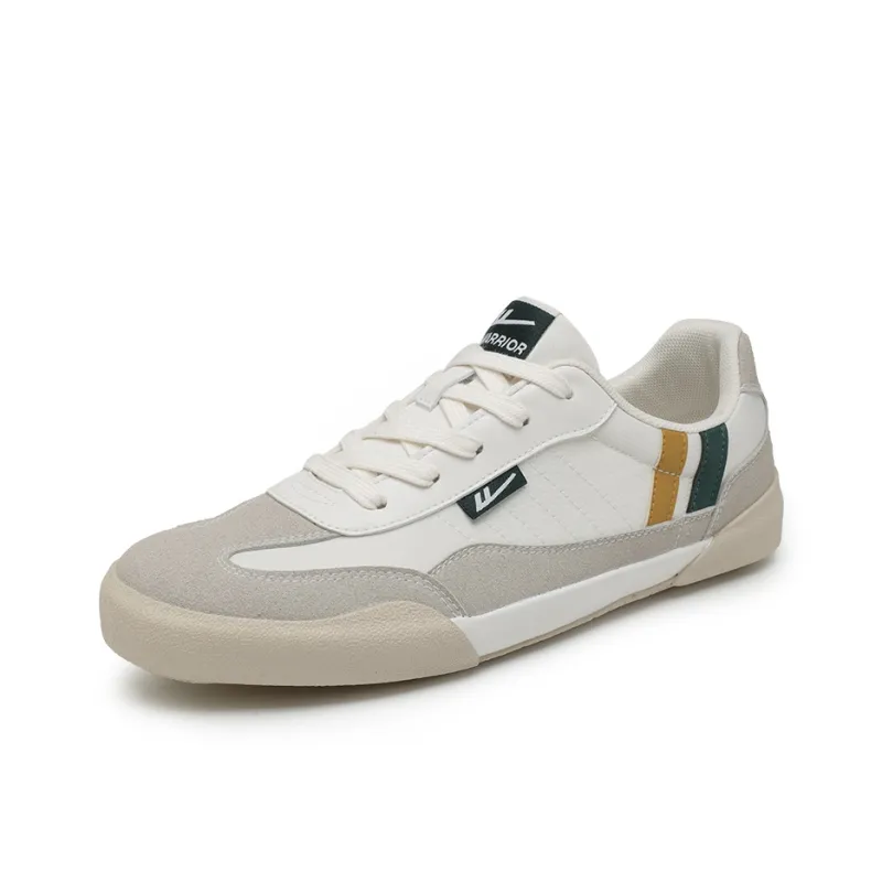 WARRIOR Canvas Shoes Unisex Low Top Gray/Green-2