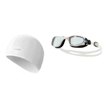 ZOKE Swimming Sets Silicone, Polycarbonate Women's White
