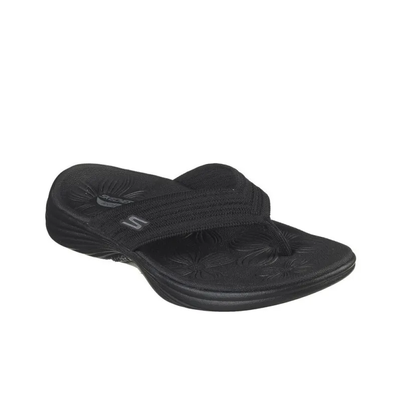 Skechers Arch Fit Abrasion-Resistant Slip-Resistant Flip Flops Women's Black-2