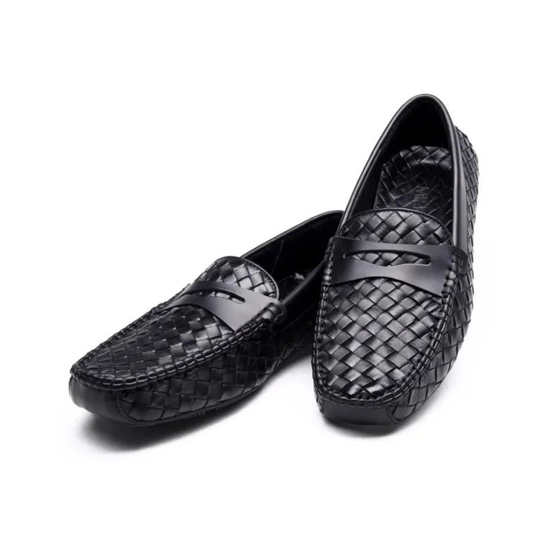 Voguhomme Gommino Loafers Men Black-1
