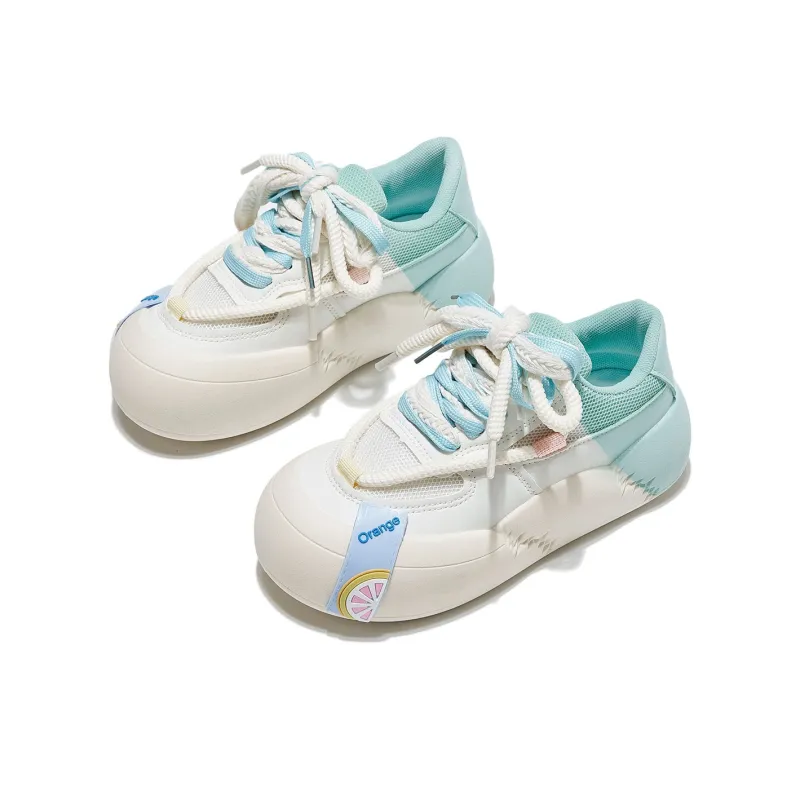 Yiya Dopamine Dressing Fashionable Versatile Low-Top Skateboard Shoes Women's-17