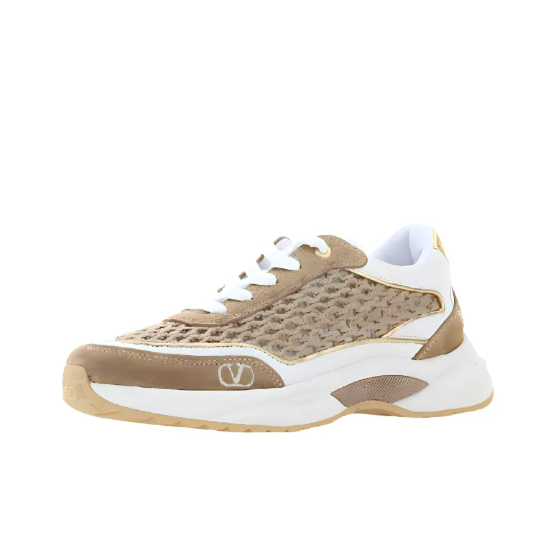 Valentino Low Top Casual Shoes Women's Brown-2