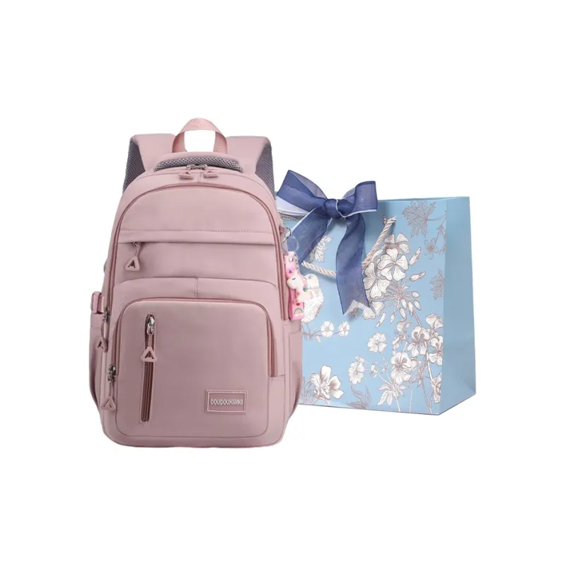 REDOO Nylon Backpack Regular Unisex Black/Pink/Purple/Orange/Blue-2