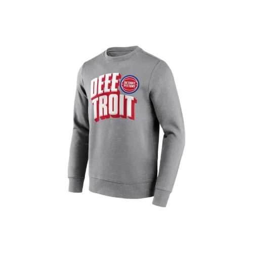 Fanatics X NBA Detroit Pistons Sweatshirts Men Gray