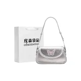 Silver-Shopping Bag