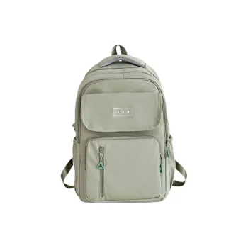Cwatcun Nylon Backpack Regular Unisex Gray/Green/Orange/Black