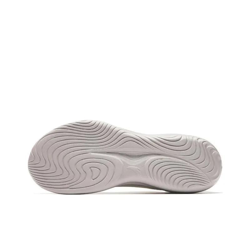 Anta Cushioning Wear Resistant Low Top Casual Running Shoes Women's Ivory White-3