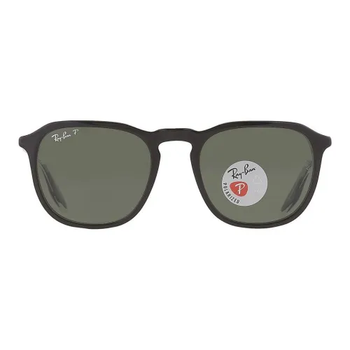 RayBan Logo-lettering Round-frame Sunglasses