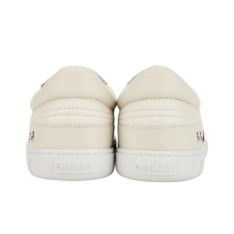 BALLY Low Top Skateboard Shoes Men's Beige-5