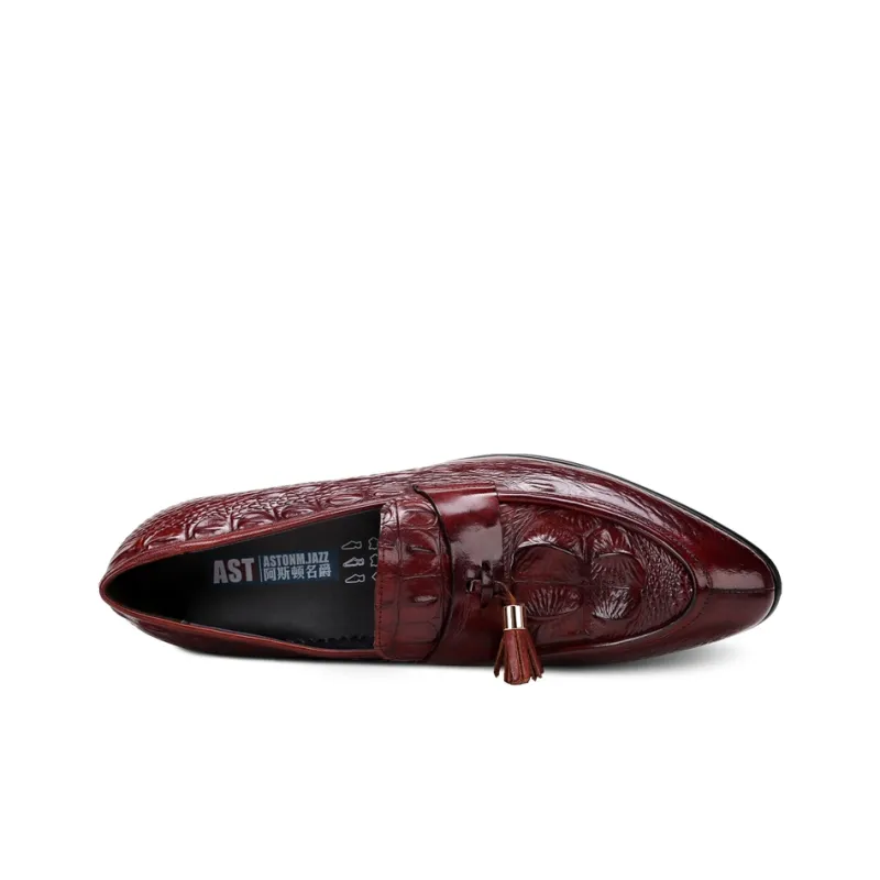 ASTON M.JAZZ Loafers Men Black/Burgundy-8