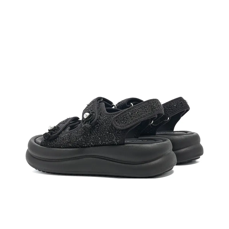 EBLAN Beach Sandals Women's Black-3