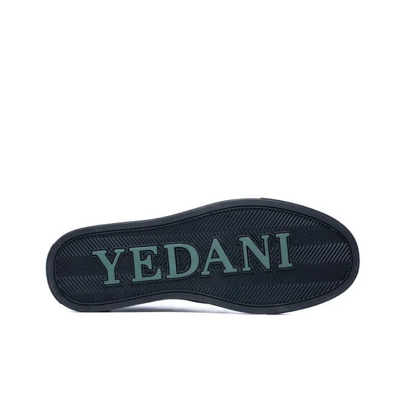 YEDANI Skateboard Shoes Men Low Top Black-4