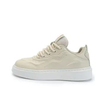 Seattle Palm Anti Slip Wear Resistant Low Top Skateboard Shoes Unisex Beige