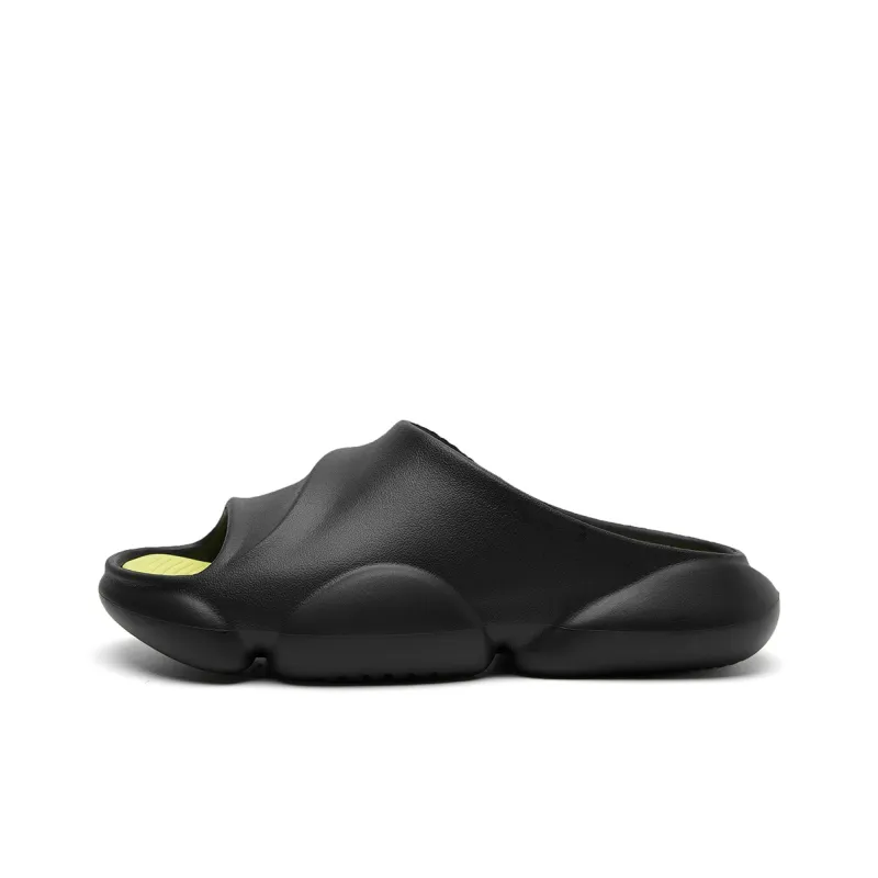 HLA Slide Slippers Men Black/White/Sand-5