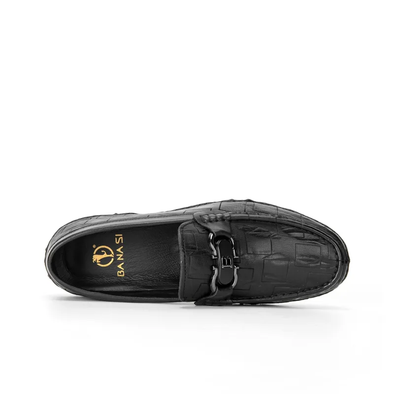 Banas Gommino Loafers Men Black/Black-2