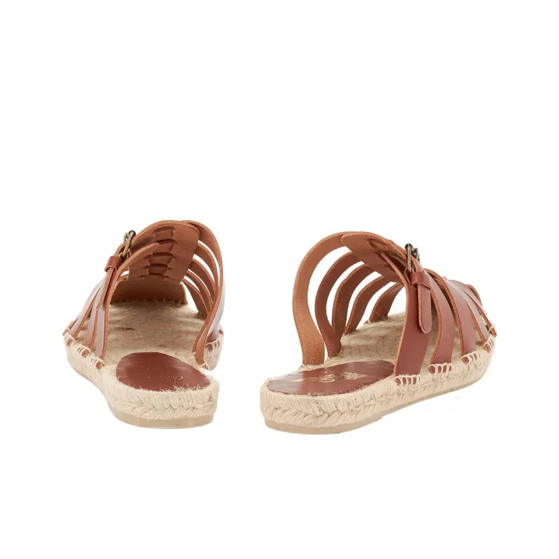 Castaner x ANCIENT GREEK SANDALS Slip-Resistant Wrap-toe Slippers Men's Brown-4