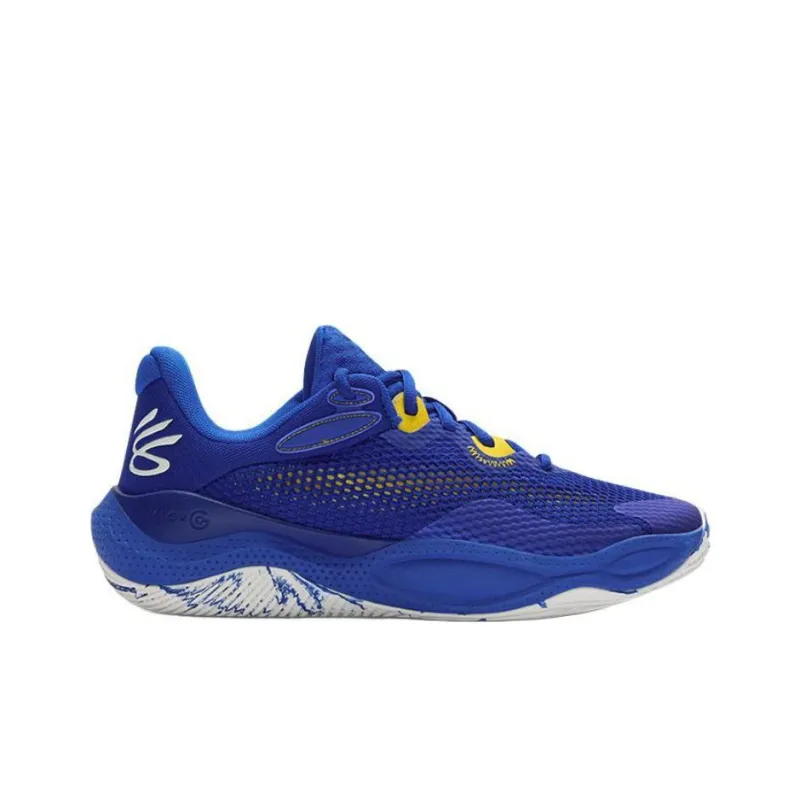 Under Armour Curry Splash 24 Non slip Wear resistant Shock Absorption Low Top Basketball Shoes Men's Blue-2