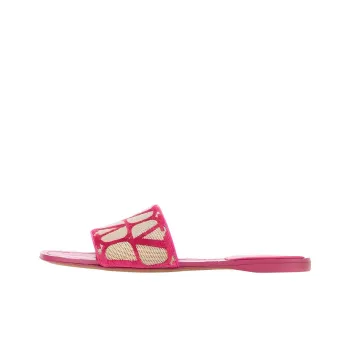 Valentino VLogo Toile Iconographe Slip-On Slides Women's