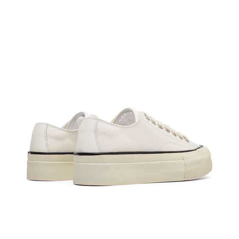 Angelmi Low Top Skateboard Shoes Unisex Gray White-4