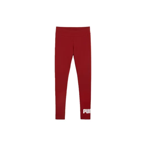 PUMA LEGGINGS Sports Pants Women's Deep Red