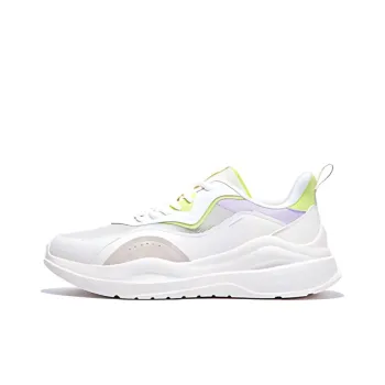 361° Wear resistant Non slip And Breathable Low Top Sprint Running Shoes Women's White Purple Green