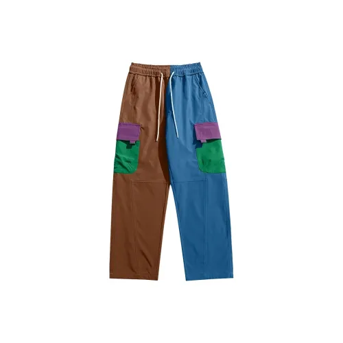 JEEP SPIRIT Cargo Pants Unisex Blue-Brown