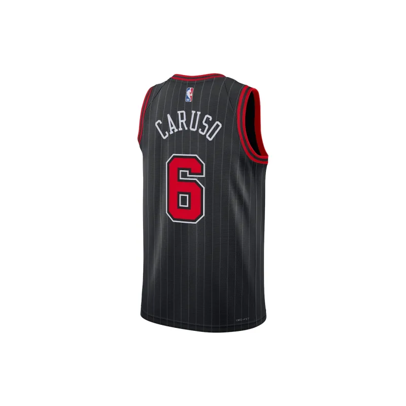 NBA x Jordan Chicago Bulls Swingman Statement Alex Caruso Basketball Jerseys Unisex Black-1