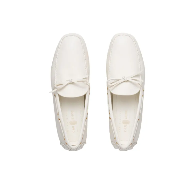Car Shoe The Original Beanie Shoes Men's White-4