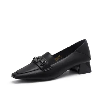 FOXER Small Leather Shoes Slip on, Elegant Soft, Stylish Premium Loafers Women's