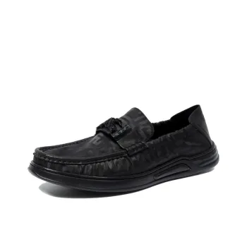 Bansley Soft Sole Versatile Gommino Loafers Men's Black