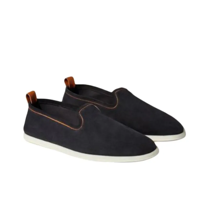 Loro Piana Casual Shoes Men's Marine Blue-2