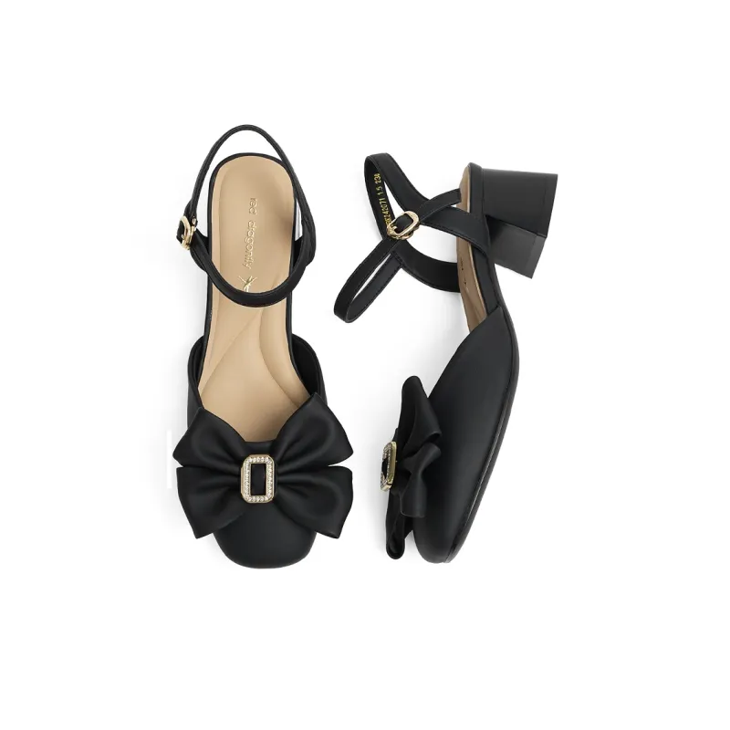 RED DRAGONFLY Casual Shoes Fashion Apparel Shoes Roman Sandals 5.5cm Heel Women's Black/Ecru/Apricot-4