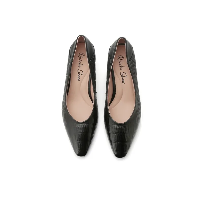 QUICHESHOES Chunky Heel High Heels 5.5cm Women's-15