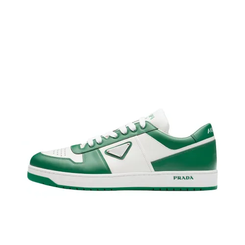 PRADA Downtown Skateboard Shoes Women's Low-Top White/Green