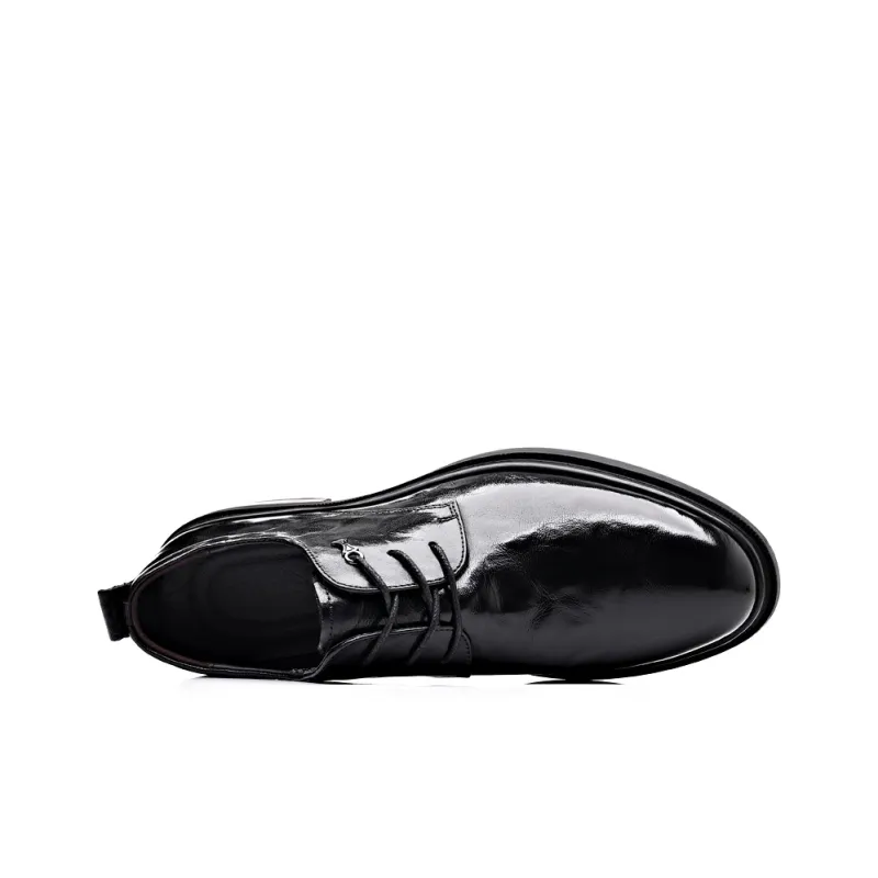 Help Dress Shoes Men Low Top Black-4
