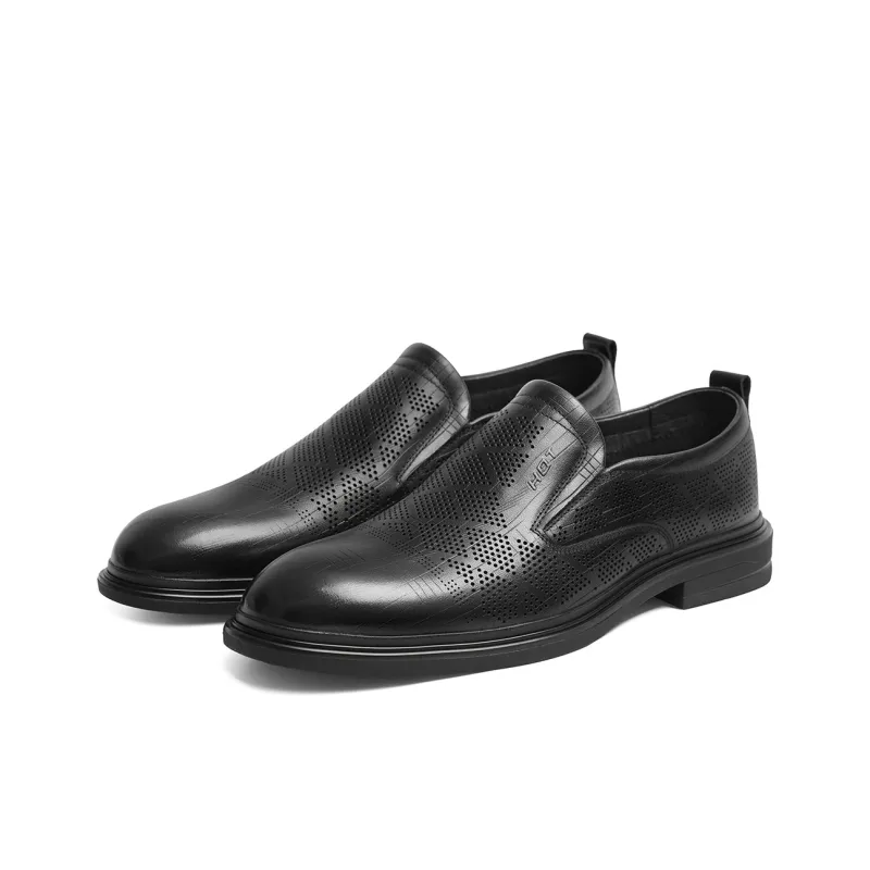 RED DRAGONFLY Casual Shoes Slip on Men's Dress Shoes Men's Black-2