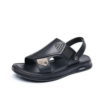 SHUPATE Beach Sandals Men Black/Gray/Khaki