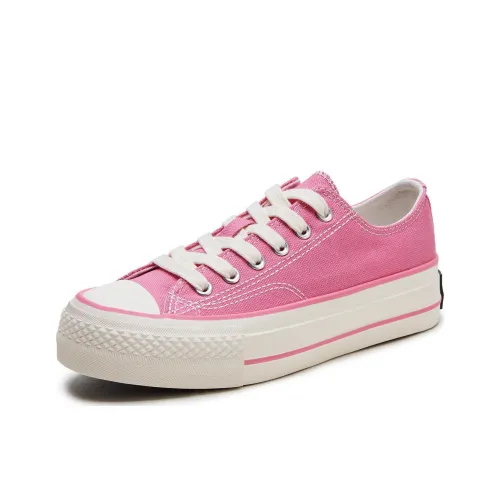 Hotwind Canvas Shoes Women's Low-Top Peach Pink