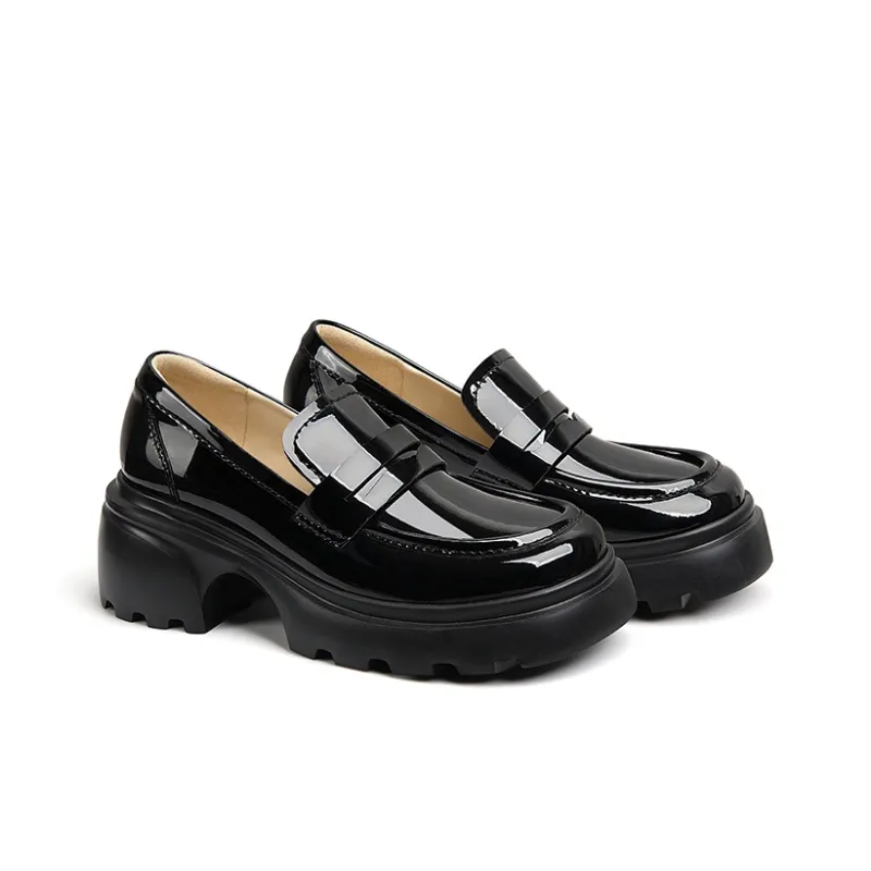 Lily Wei Loafers 6.5cm Women's Black-2