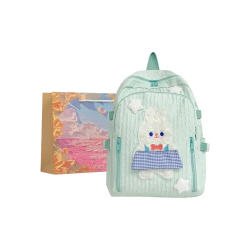 BRINCH Composite Cloth Backpack Regular Unisex Pink/Black/Blue/Green/Beige/Yellow