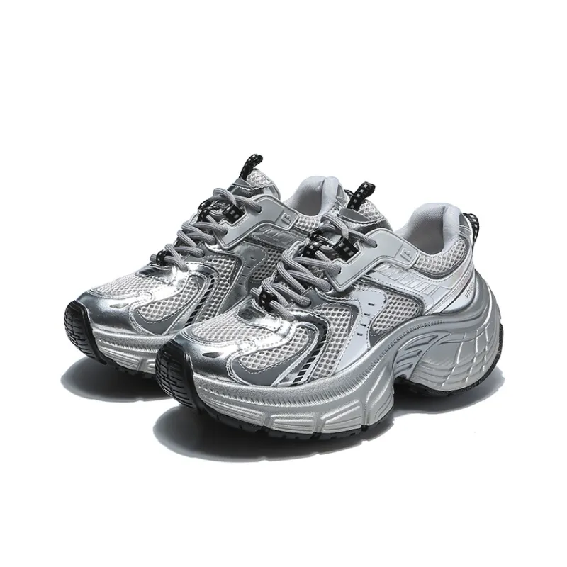 BDED Breathable Height Increasing Low-Top Chunky Sneakers Women's-1